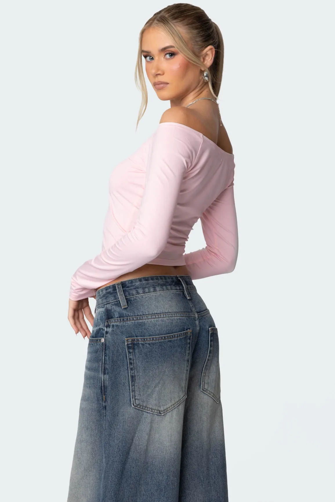 Tahlia Off Shoulder Top sold by Edikted product image thumbnail 5