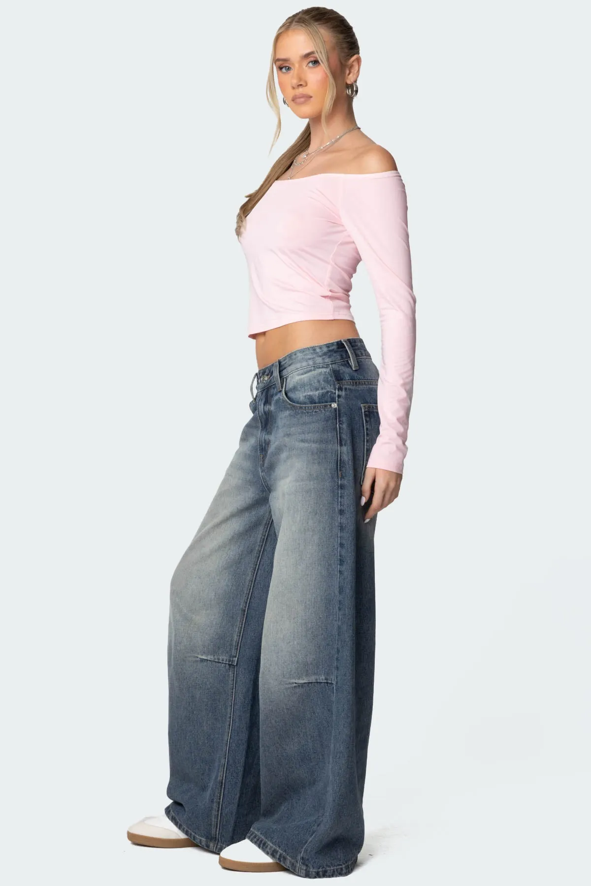 Tahlia Off Shoulder Top sold by Edikted product image thumbnail 4