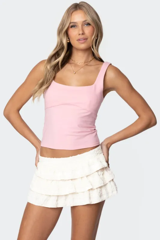 Ronda Bow Back Tank Top sold by Edikted