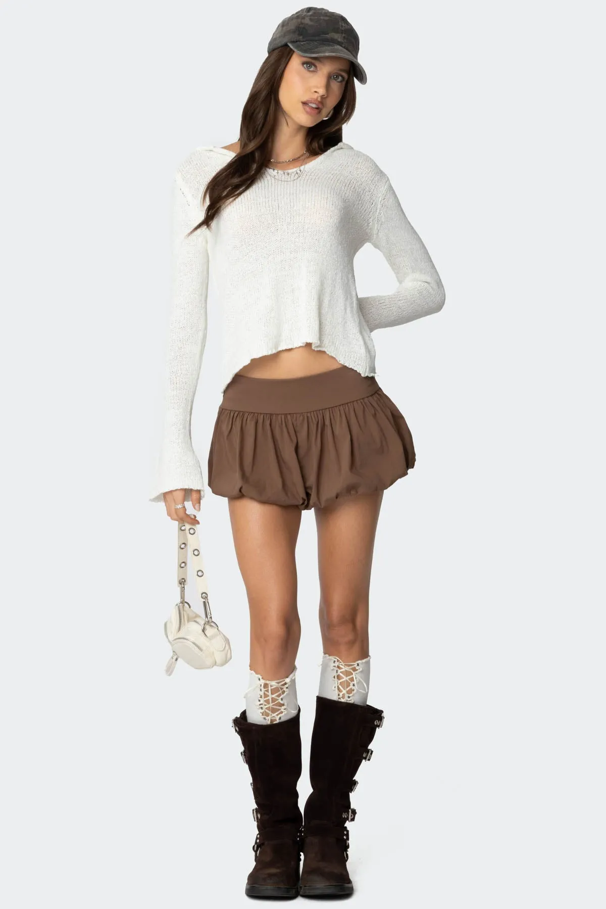 Adrianna Bubble Micro Shorts sold by Edikted