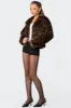 Lady Leopard Faux Fur Jacket sold by Edikted