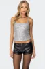 Celene Sequin Tank Top sold by Edikted