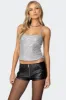 Celene Sequin Tank Top sold by Edikted