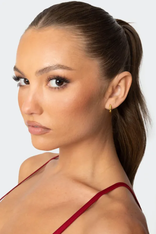 Stardust Mini Hoop Earrings sold by Edikted