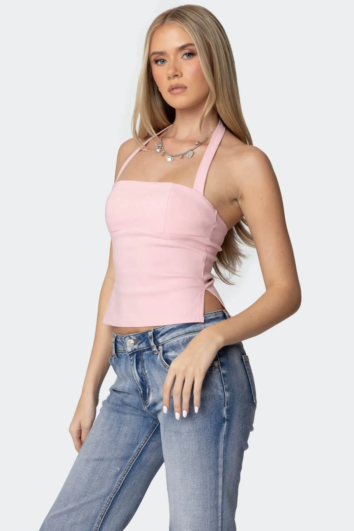 Dara Halter Top sold by Edikted product image thumbnail 4