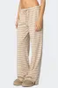 Jona Stripey Slit Pants sold by Edikted
