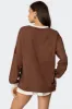 06 Oversized Long Sleeve T Shirt sold by Edikted