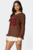 06 Oversized Long Sleeve T Shirt sold by Edikted