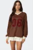 06 Oversized Long Sleeve T Shirt sold by Edikted