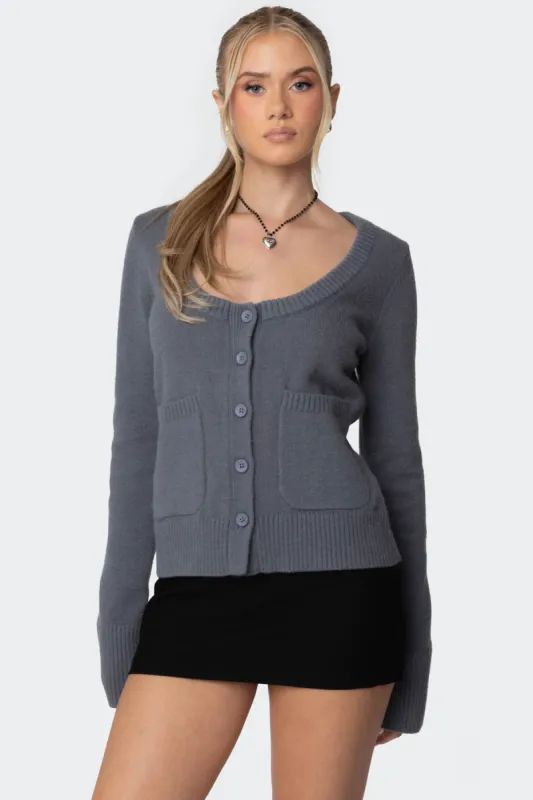 Daphnee Knit Cardigan sold by Edikted