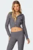 Ray Cable Knit Hooded Cardigan sold by Edikted