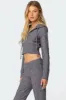 Ray Cable Knit Hooded Cardigan sold by Edikted