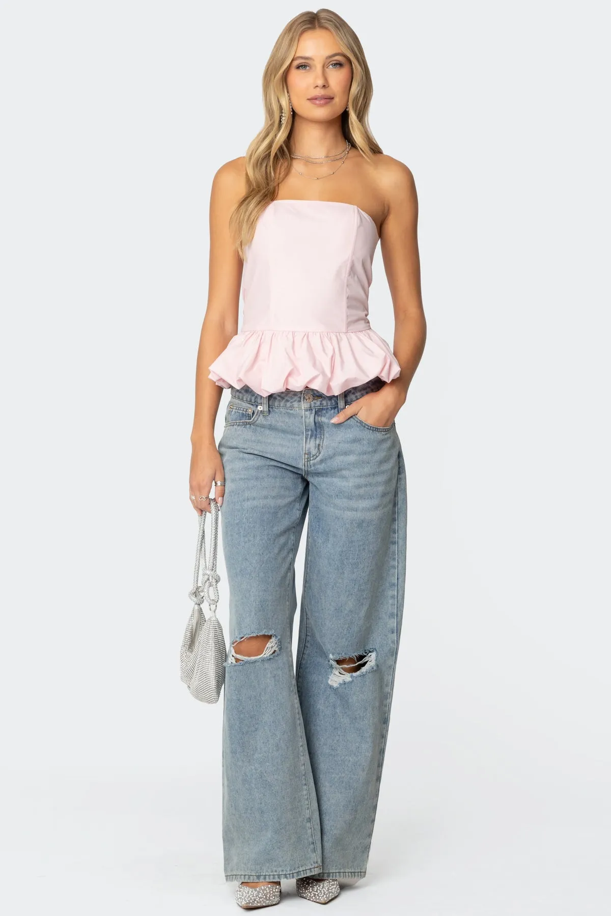 Everlee Bubble Hem Corset sold by Edikted product image thumbnail 2