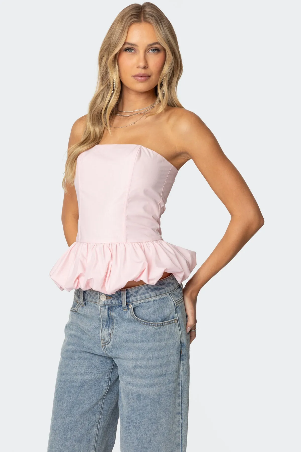 Everlee Bubble Hem Corset sold by Edikted product image thumbnail 3