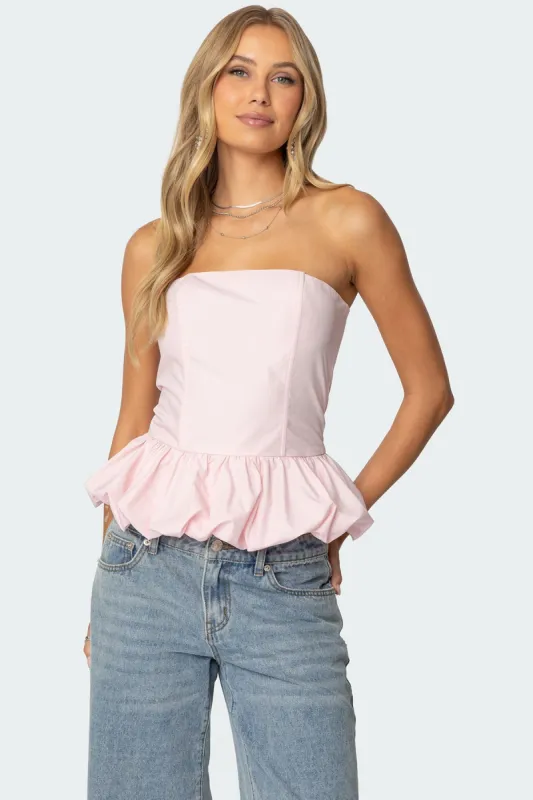 Everlee Bubble Hem Corset sold by Edikted