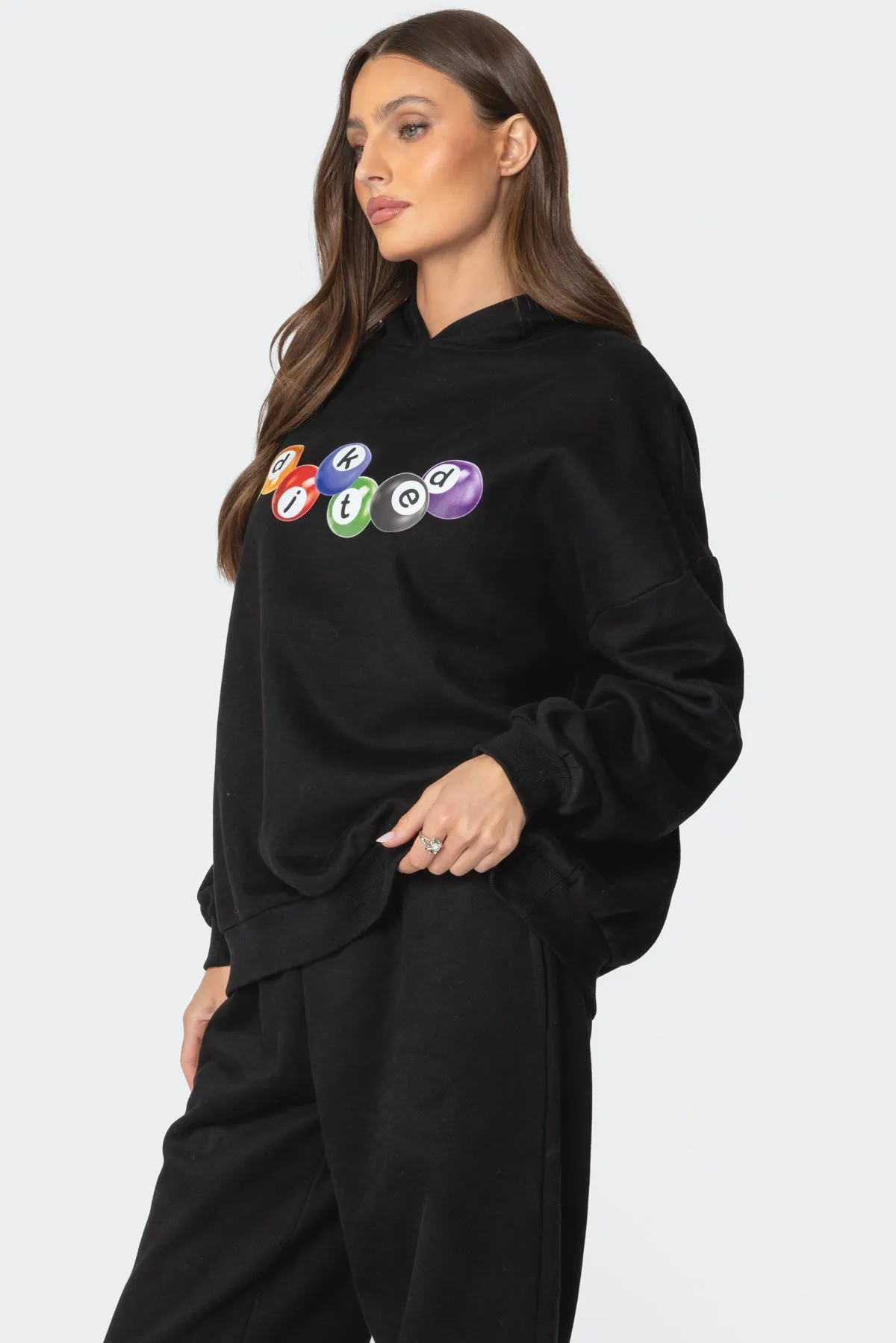 Billiard Oversized Hoodie sold by Edikted product image thumbnail 3