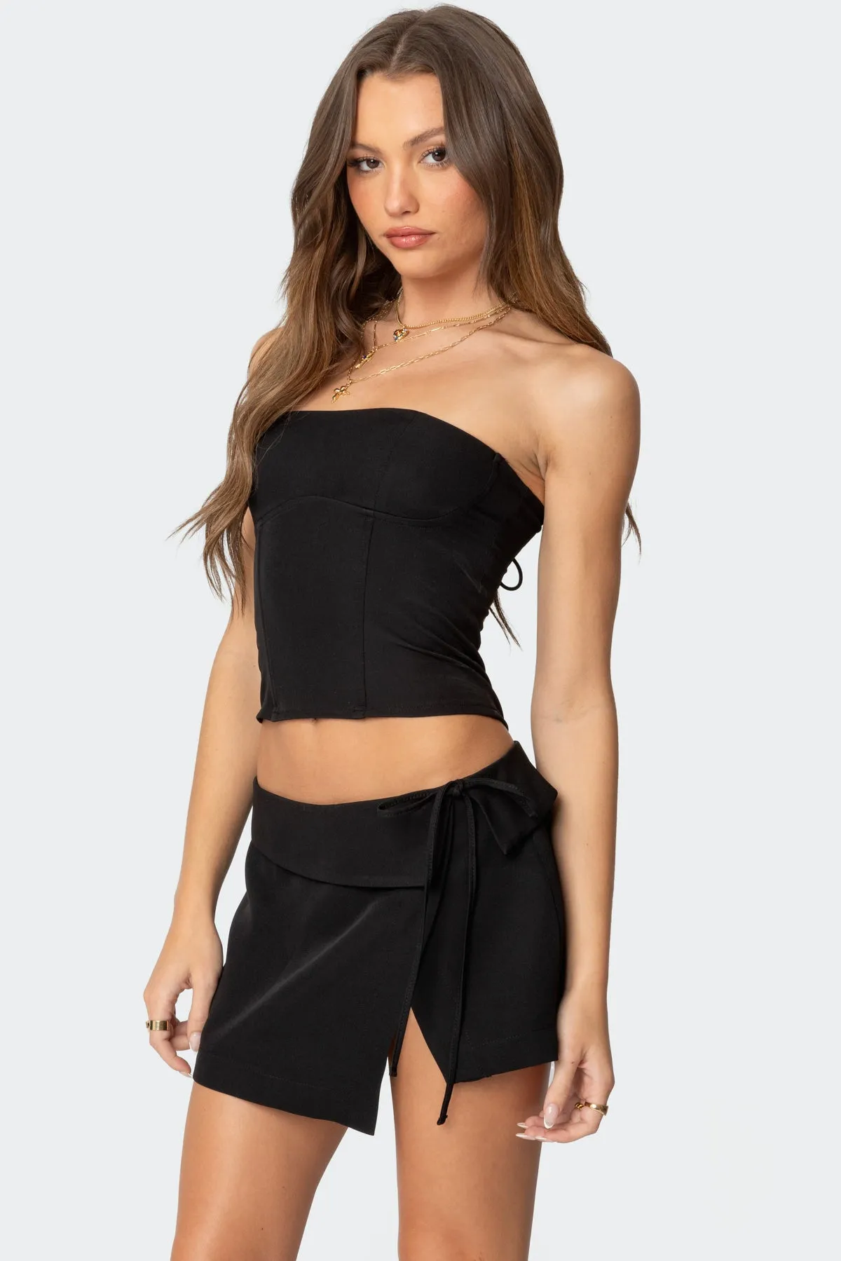 Selena Lace Up Corset sold by Edikted product image thumbnail 3