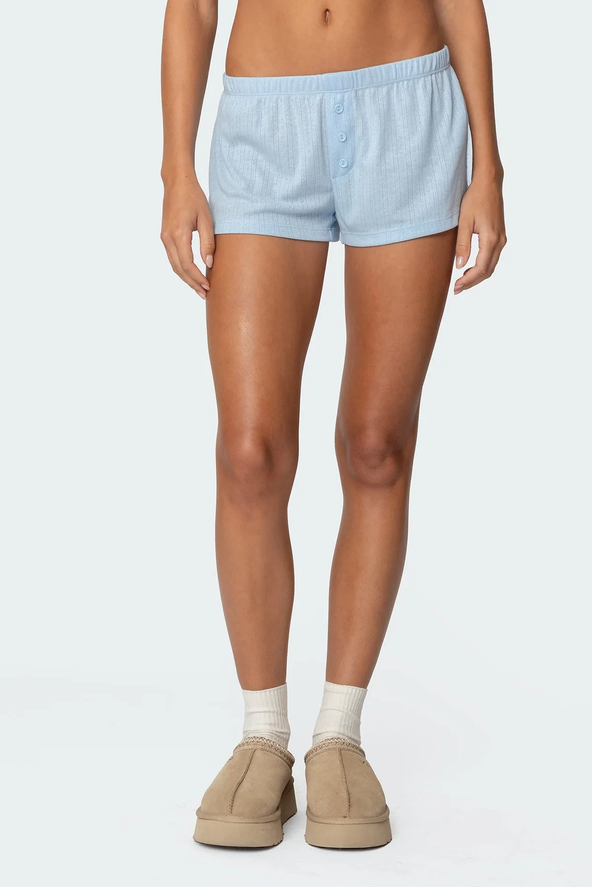 Keely Pointelle Shorts sold by Edikted product image thumbnail 2