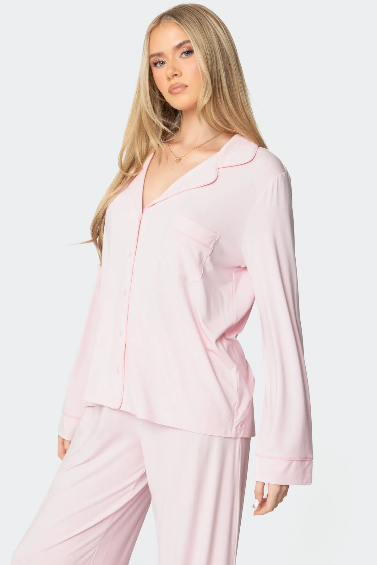 Jeanette Button Up Shirt sold by Edikted product image thumbnail 3
