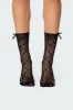 Stretchy Knit Mesh Socks sold by Edikted