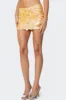 Sabina Low-Rise Sequin Mini Skirt sold by Edikted