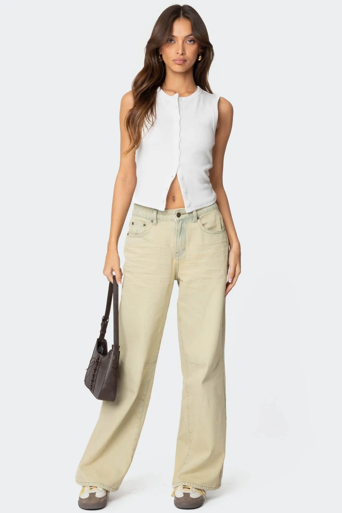 Low Rise Vintage Washed Boyfriend Jeans sold by Edikted