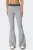 Lei Contrast Knit Flared Pants sold by Edikted