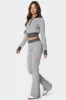 Lei Contrast Knit Flared Pants sold by Edikted