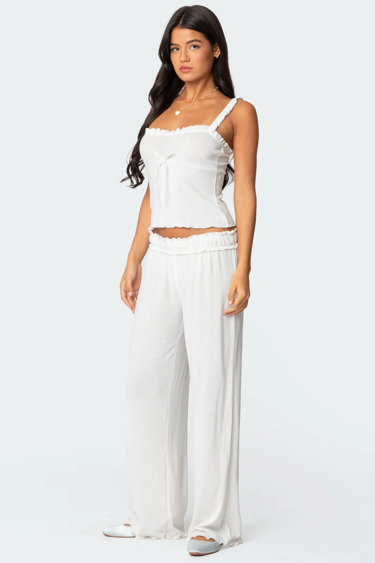 Sylvia Pointelle Pants sold by Edikted product image thumbnail 3