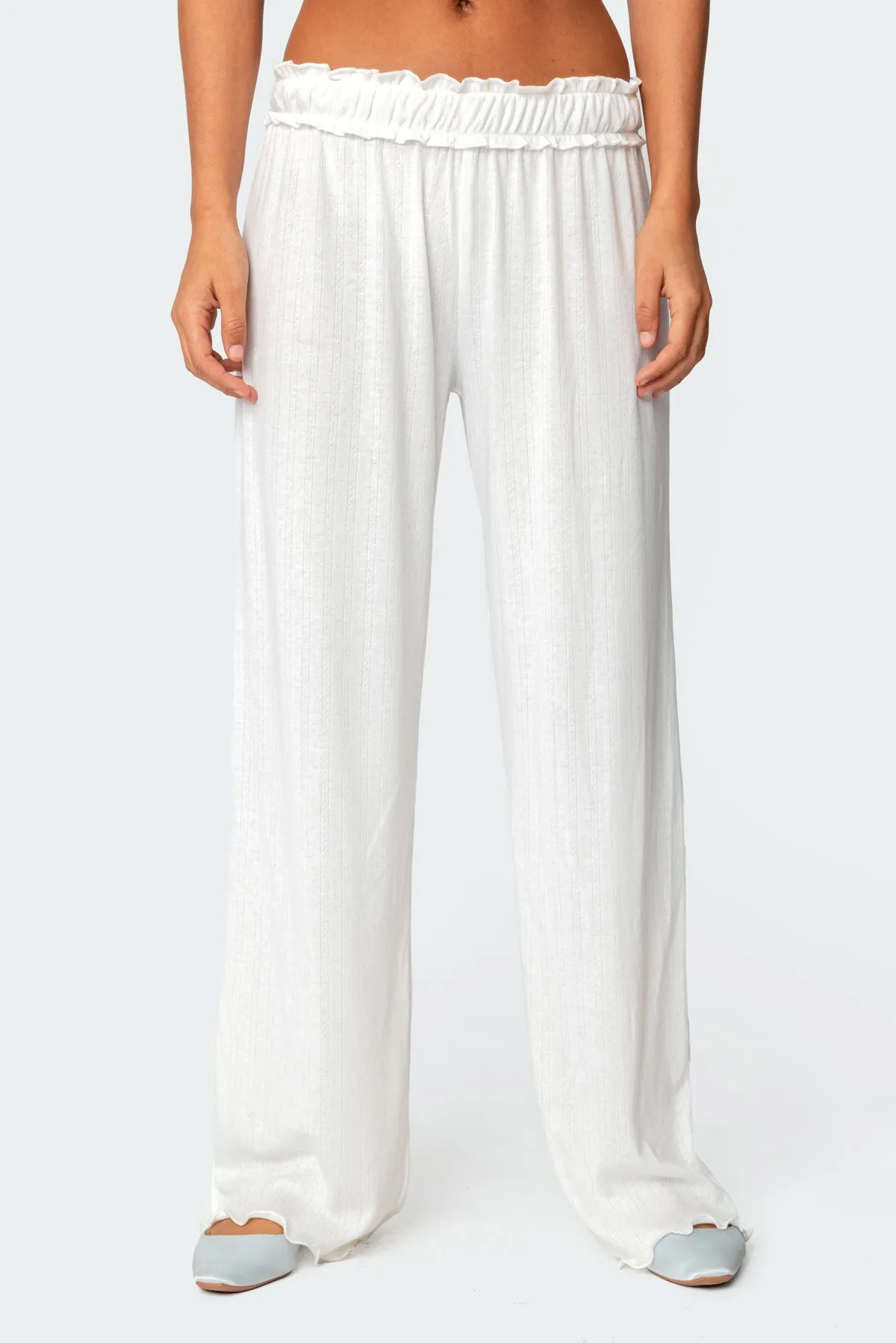 Sylvia Pointelle Pants sold by Edikted product image thumbnail 2