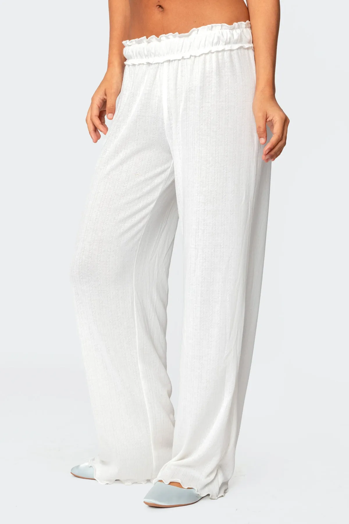 Sylvia Pointelle Pants sold by Edikted product image thumbnail 4