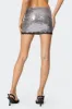 Revel Lace Trim Sequin Mini Skirt sold by Edikted