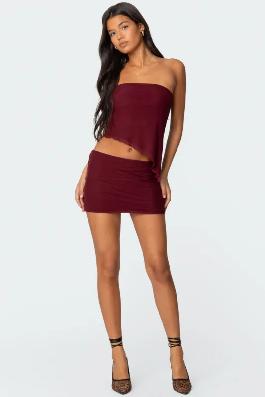 Vivi Mesh Mini Skirt sold by Edikted