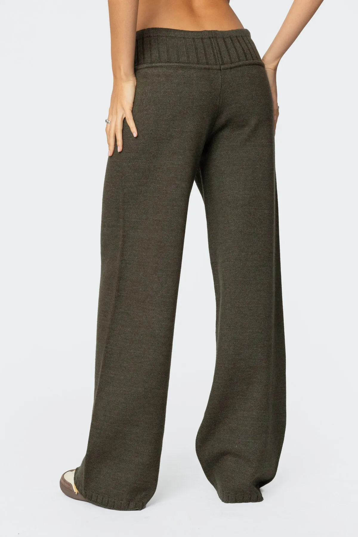 Russell Straight Leg Knit Pants sold by Edikted product image thumbnail 4