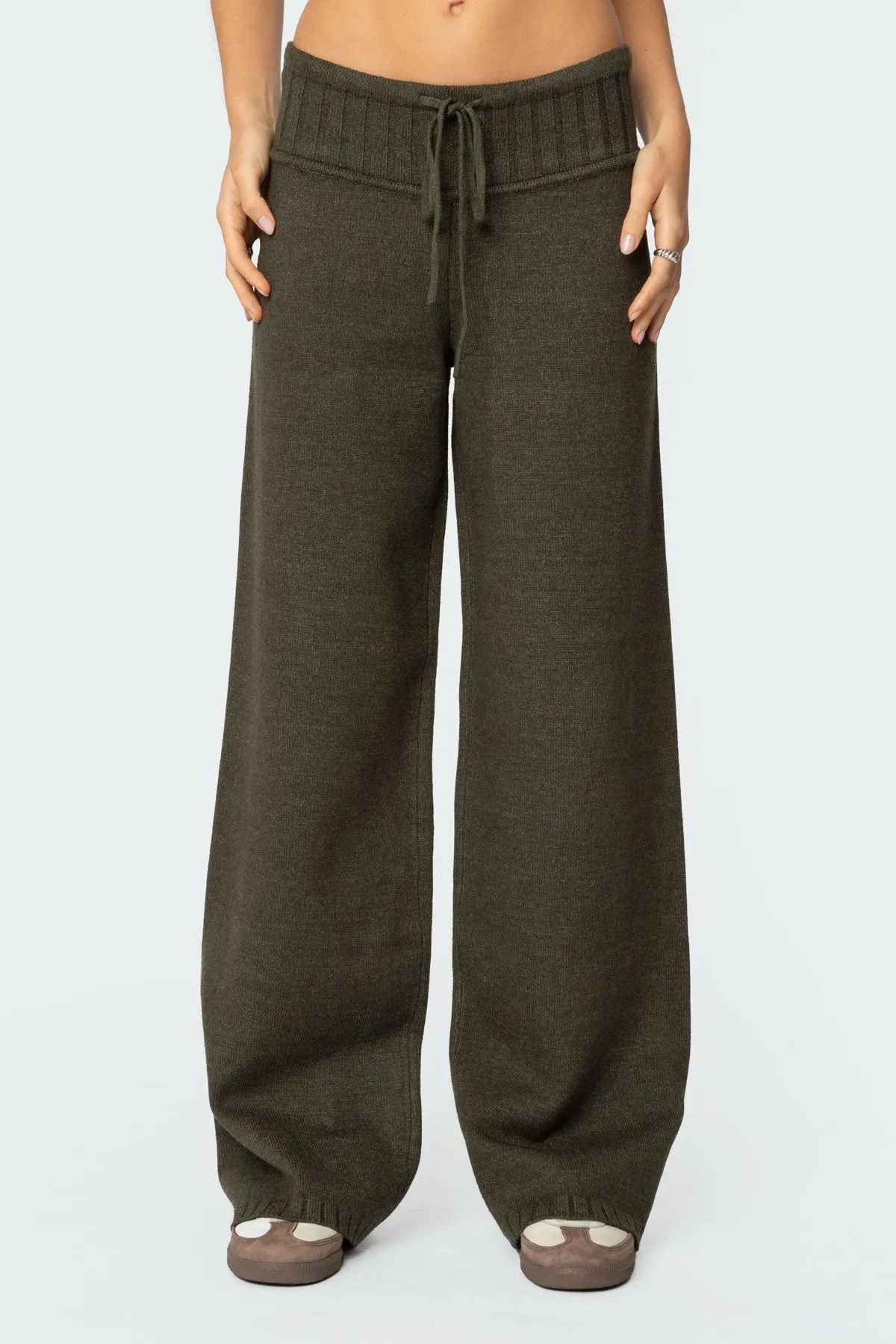Russell Straight Leg Knit Pants sold by Edikted product image thumbnail 2