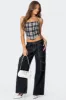 Leon Plaid Corset sold by Edikted