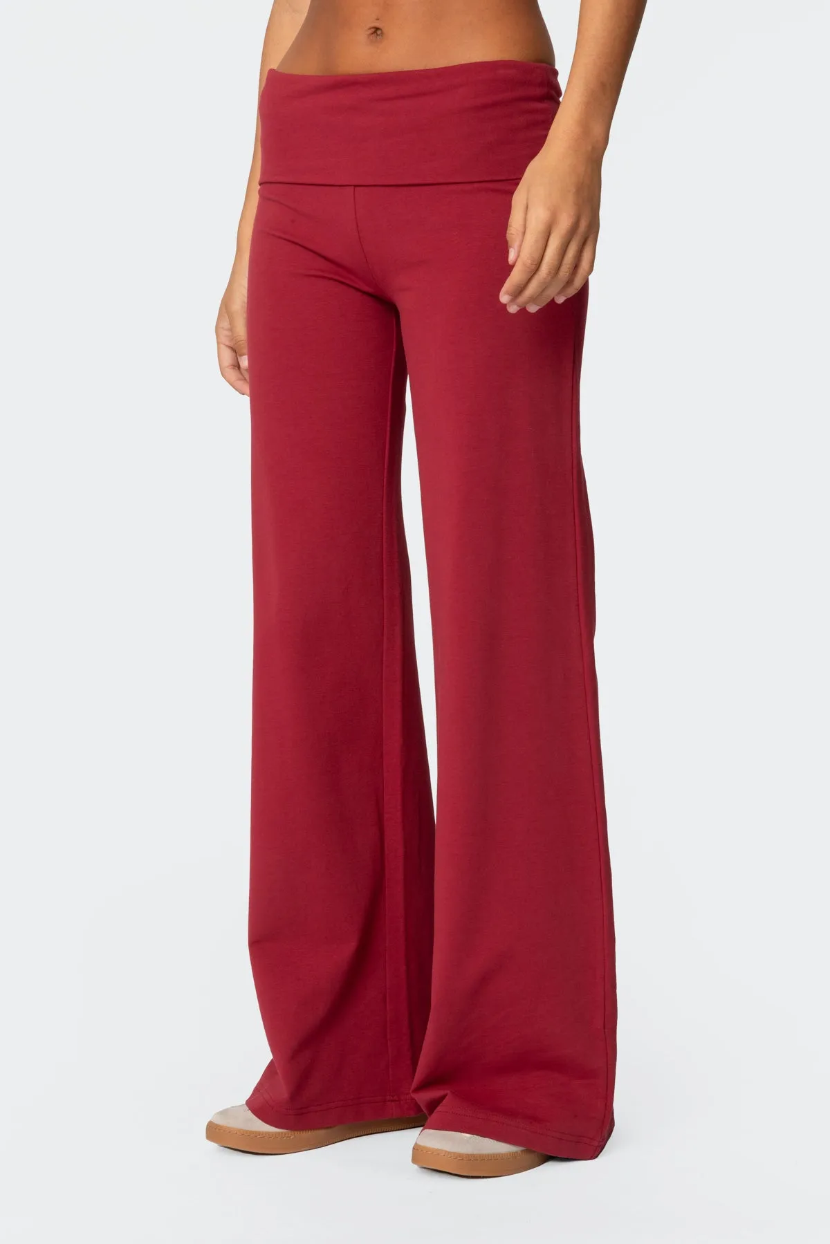 Wide Leg Foldover Pants sold by Edikted product image thumbnail 3
