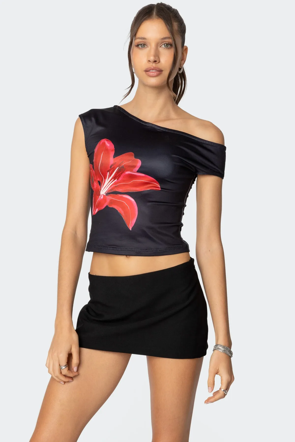 Firelily Asymmetric Top sold by Edikted product image thumbnail 2