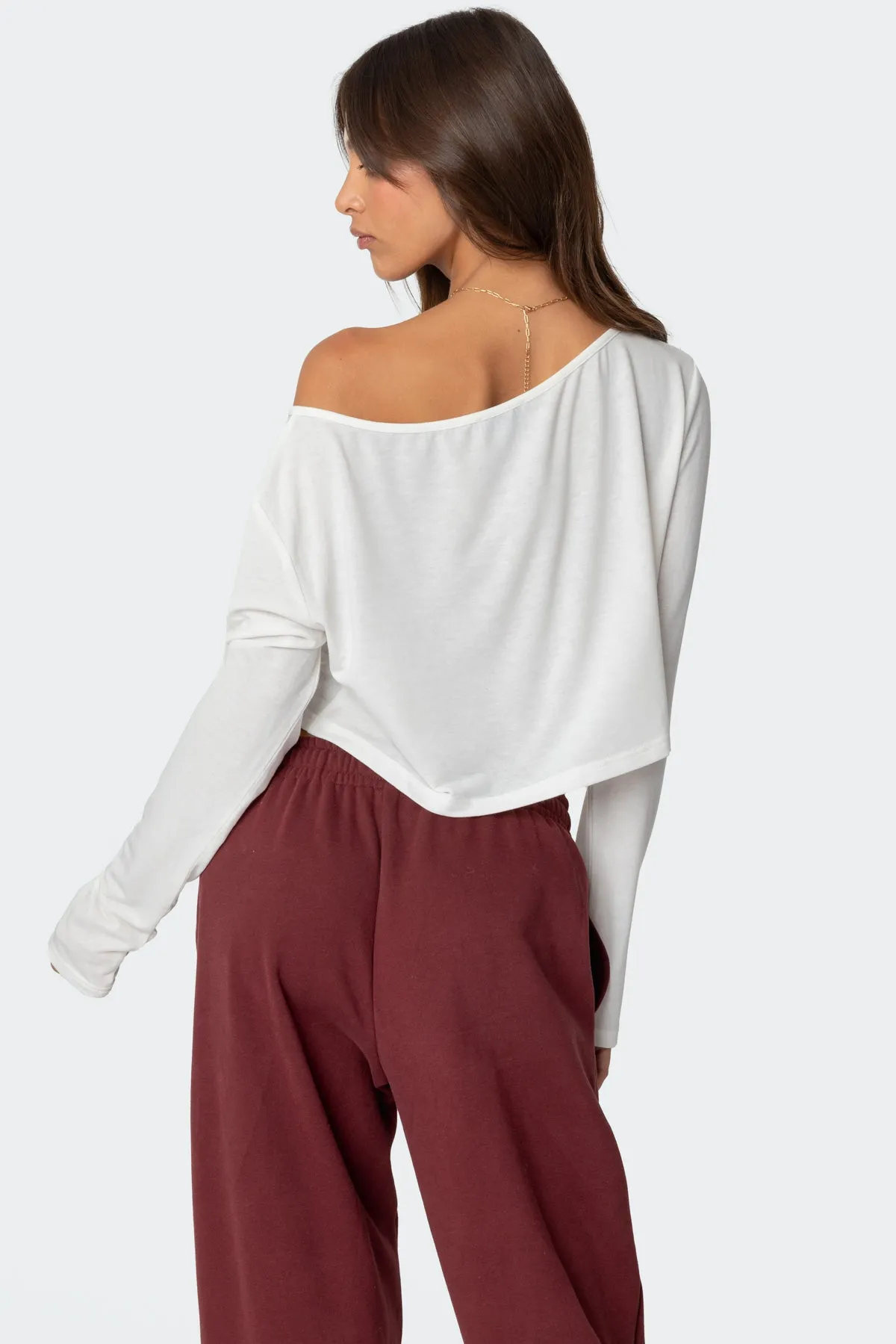 Cropped Off Shoulder Top sold by Edikted product image thumbnail 5