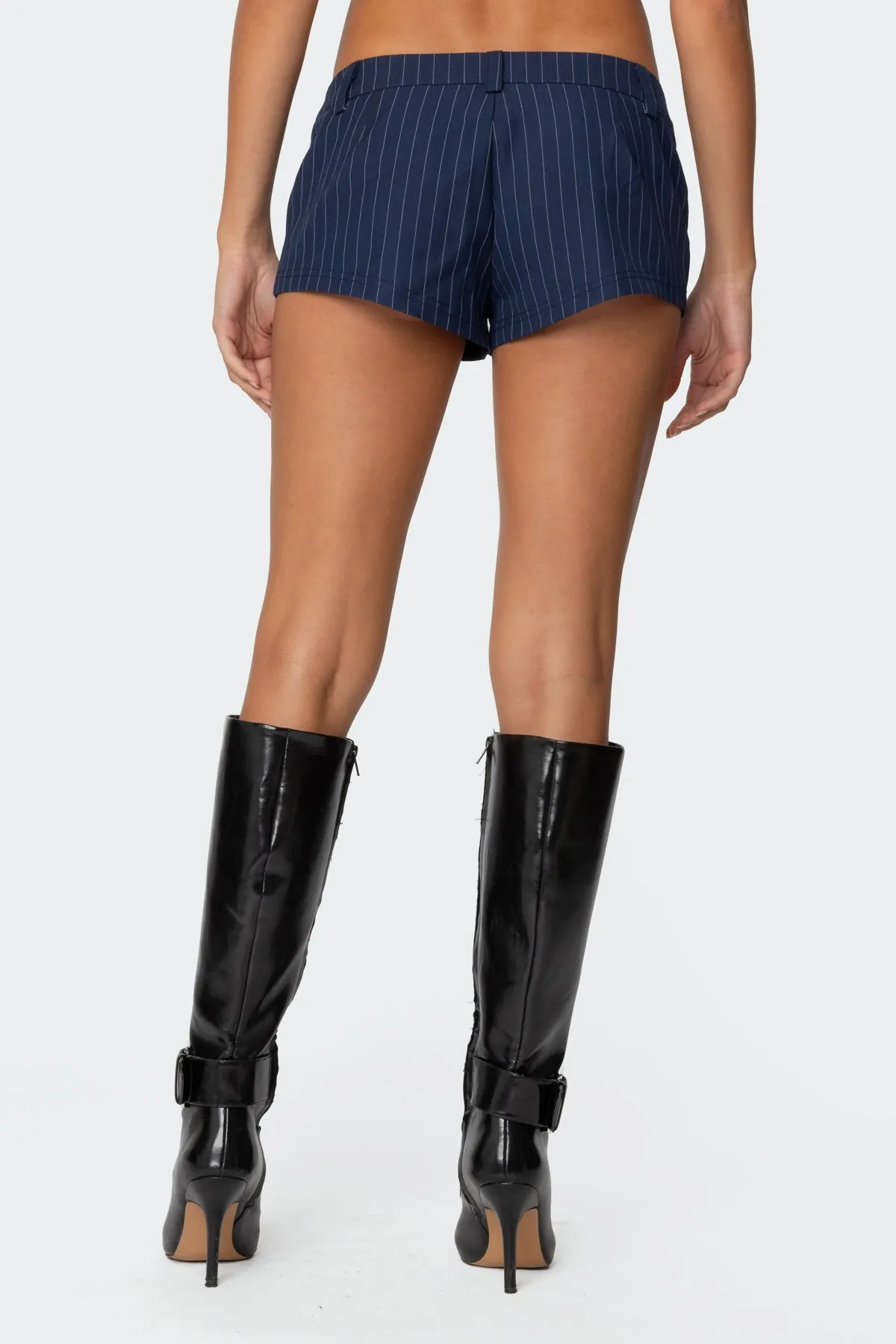 Harrison Pinstripe Micro Shorts sold by Edikted product image thumbnail 5