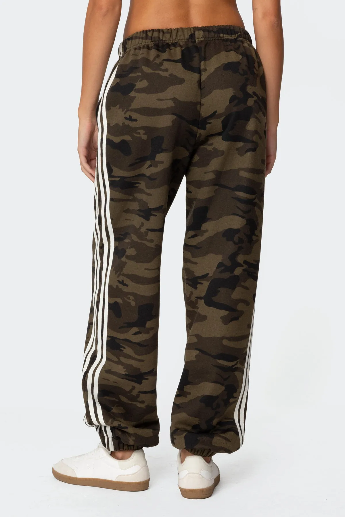Camo Contrast Striped Sweatpants sold by Edikted product image thumbnail 5