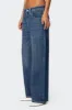 Contrast Stitch Low Rise Boyfriend Jeans sold by Edikted