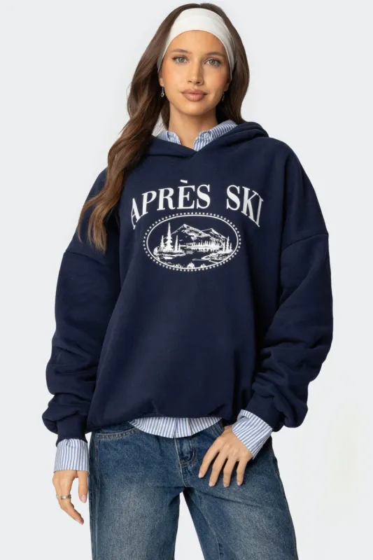 Apres Ski Oversized Hoodie sold by Edikted