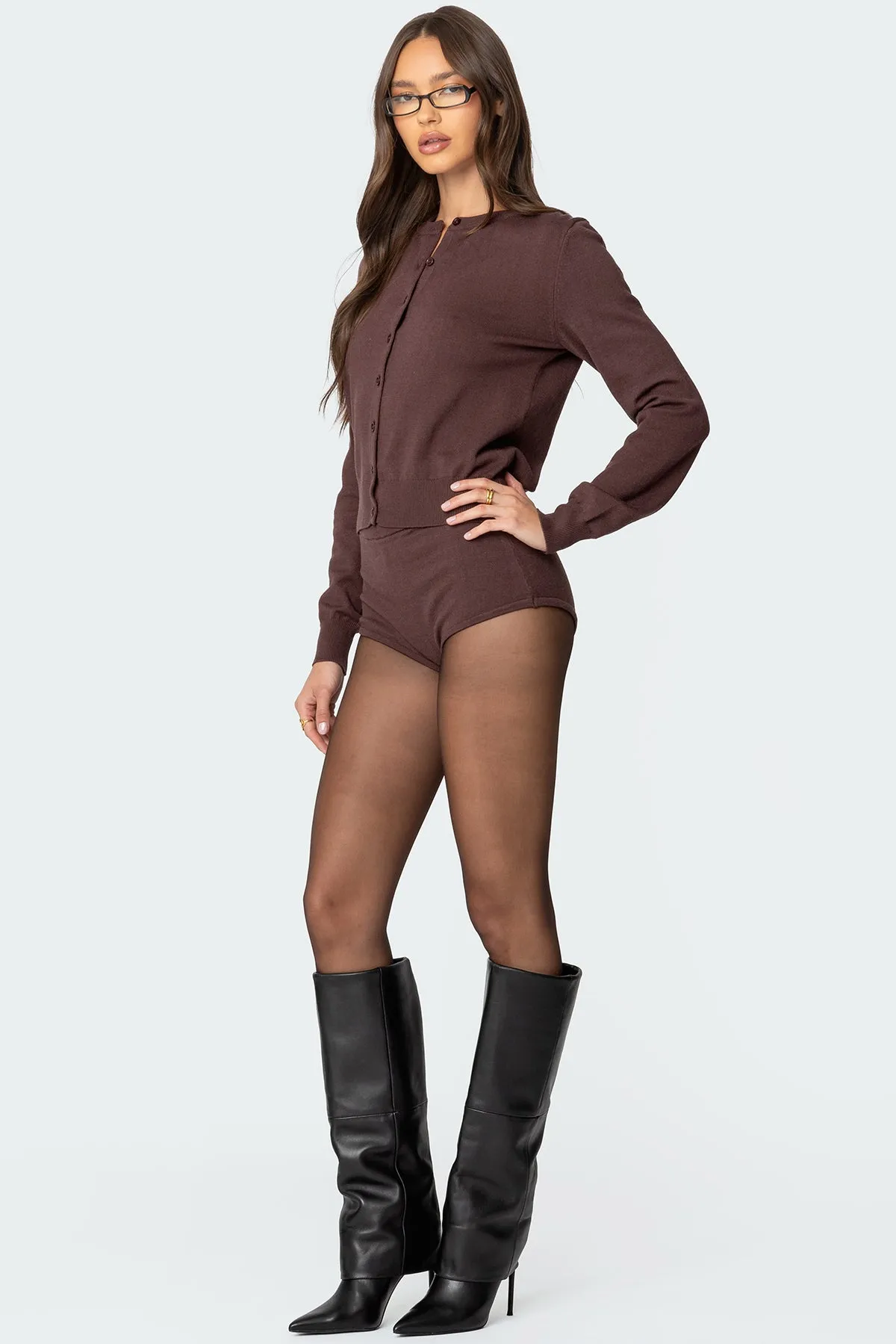 Ashlin Button Up Knit Cardigan sold by Edikted product image thumbnail 4