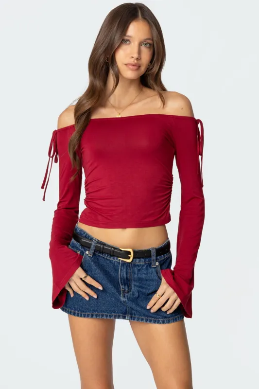 Keaghan Off Shoulder Top sold by Edikted