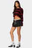 Contrast Drawstring Pleated Mini Skort sold by Edikted