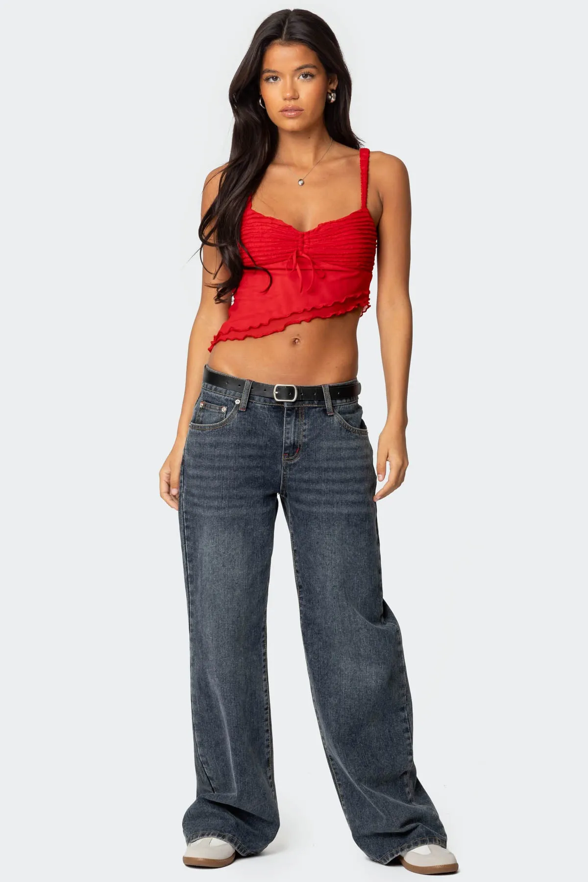 Ruffled Asymmetric Tank Top sold by Edikted product image thumbnail 2