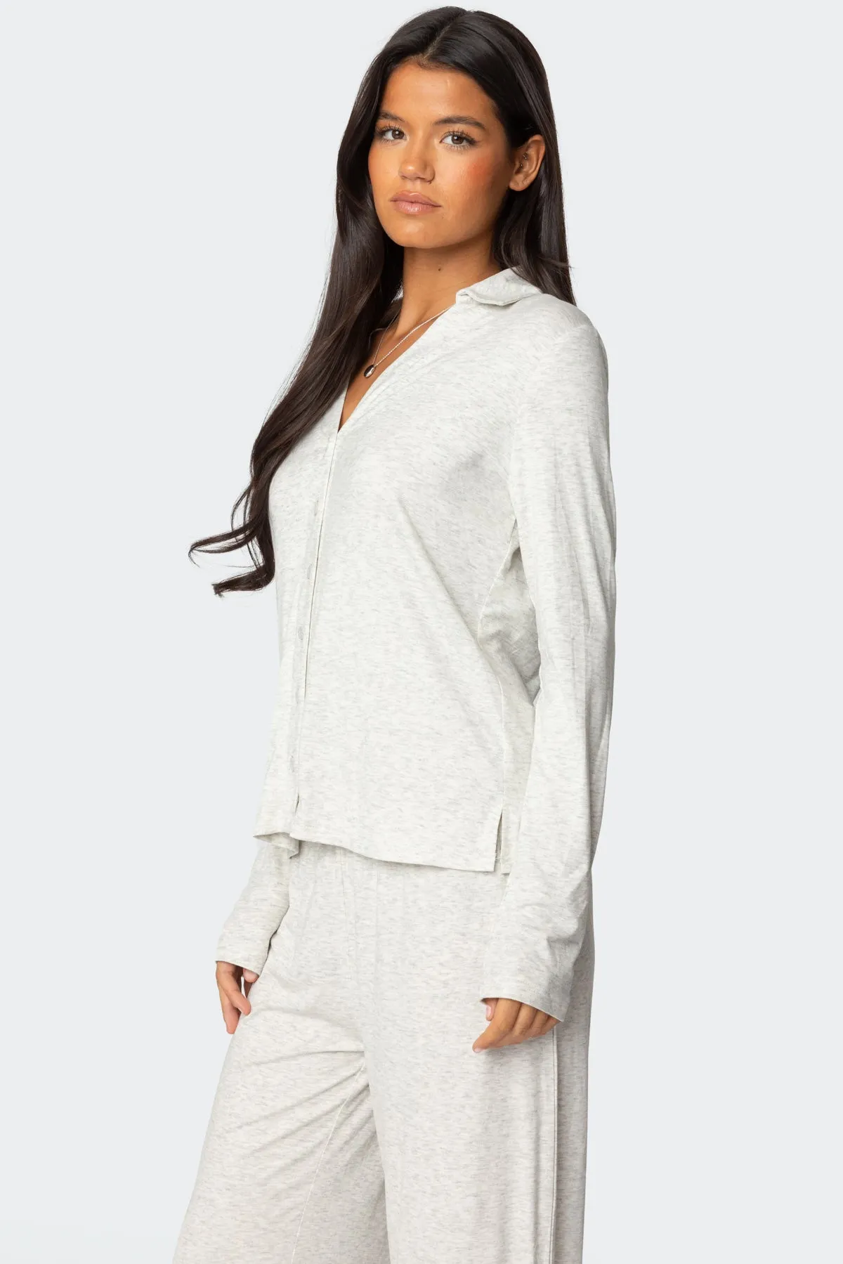 Justina Button Up Top sold by Edikted product image thumbnail 3
