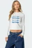 Car Club Long Sleeve T Shirt sold by Edikted