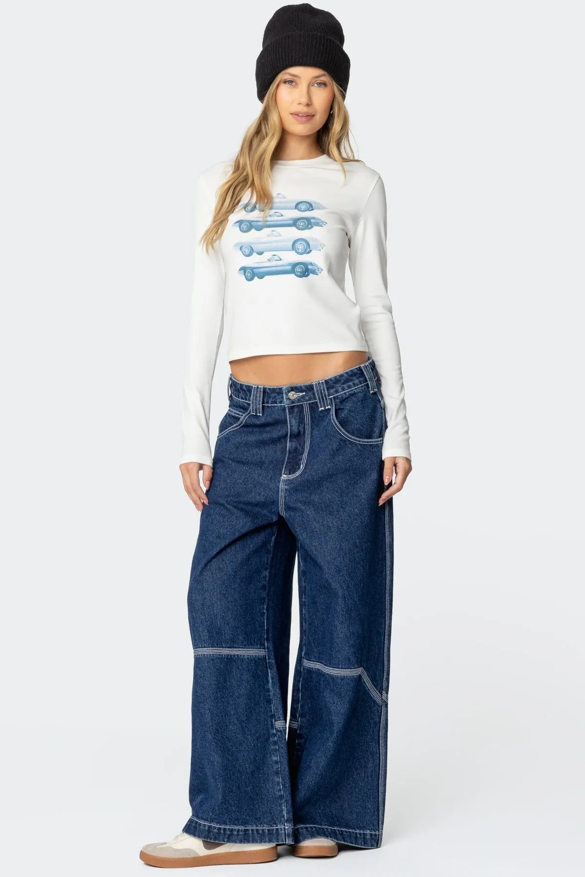 Car Club Long Sleeve T Shirt sold by Edikted product image thumbnail 2